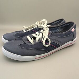 Keds Womens Retro Style Navy Blue Lace Up Low Top Tennis Sneakers Size 9.5